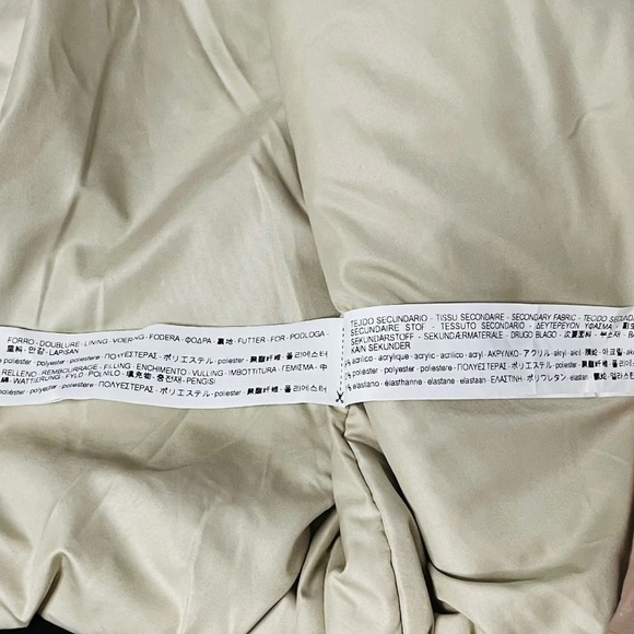 Zara Basic Outerwear Womens 90's Y2K Black Bomber Jacket with Zip Pockets Size S - Picture 8 of 8